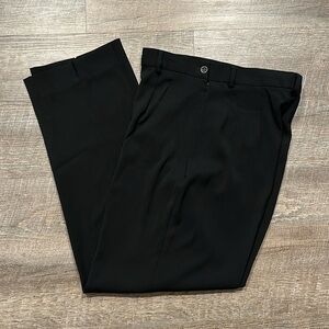 Banana Republic black high waisted, straight leg stretch trouser pants size 6